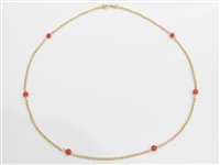 Collana Stocco Gioielli Donna in Oro giallo Corallo CLL4 - CLL4